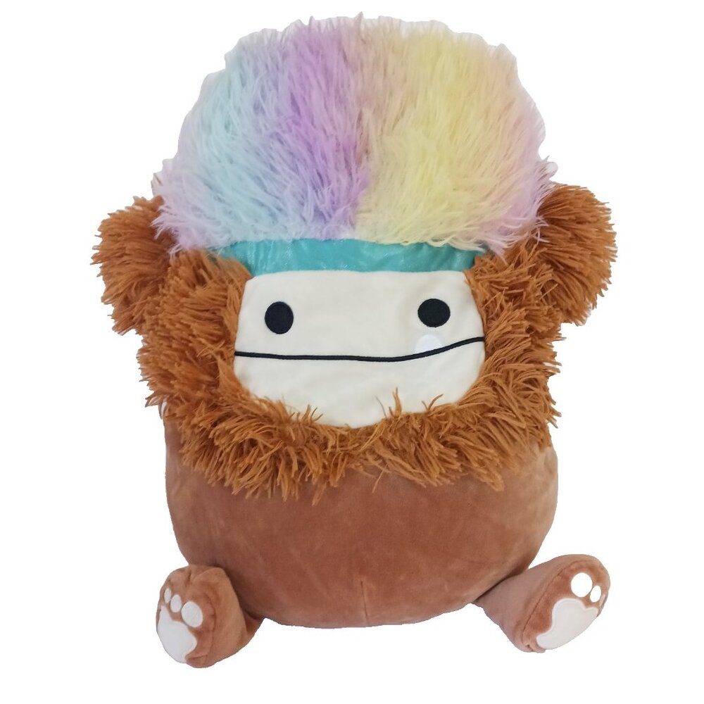 KellyToy Squishmallow Squish Doos Benny Bigfoot Tie Dye Hair Stuffed Plush 17"